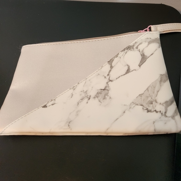 Ipsy Makeup/Cosmetic Bag Marble/Pink - Picture 1 of 8